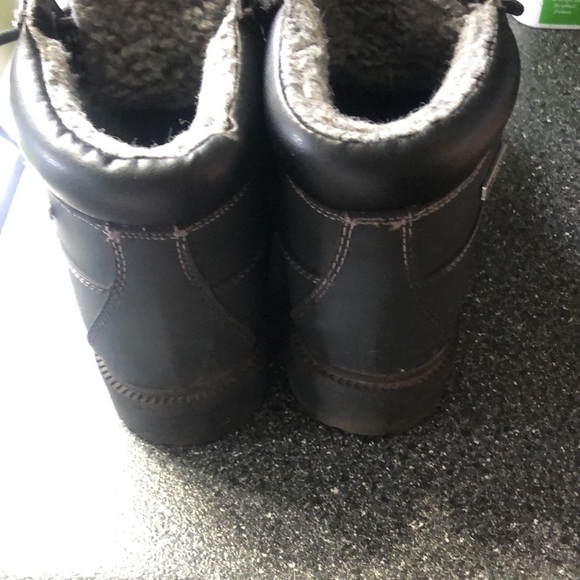 SMART FIT BLACK LACE UP WATERPROOF Combat BOOTS SIZE 5.5 - Picture 6 of 9